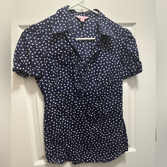 Lilly Pulitzer Polka Dot Top - Picture 2 of 3